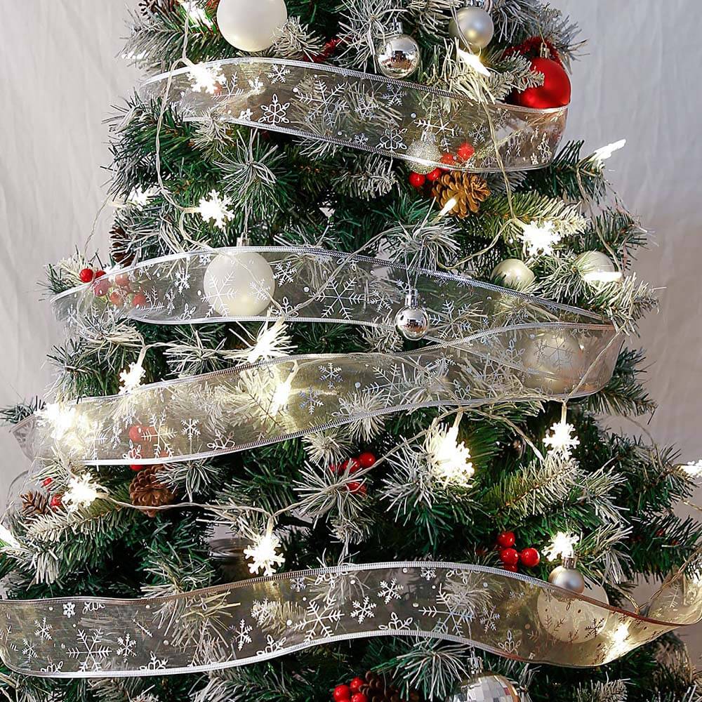 250 LED Christmas strip, silver, 25 m